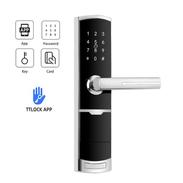 FCC Digital Smart Door Lock Office Password Unlock Apartment Zinc Alloy