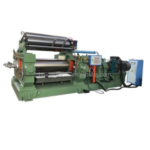 China 450mm Diameter Rubber Two Roll Mixing Mill with Chilled Cast Iron Rollers and ISO9001 on sale