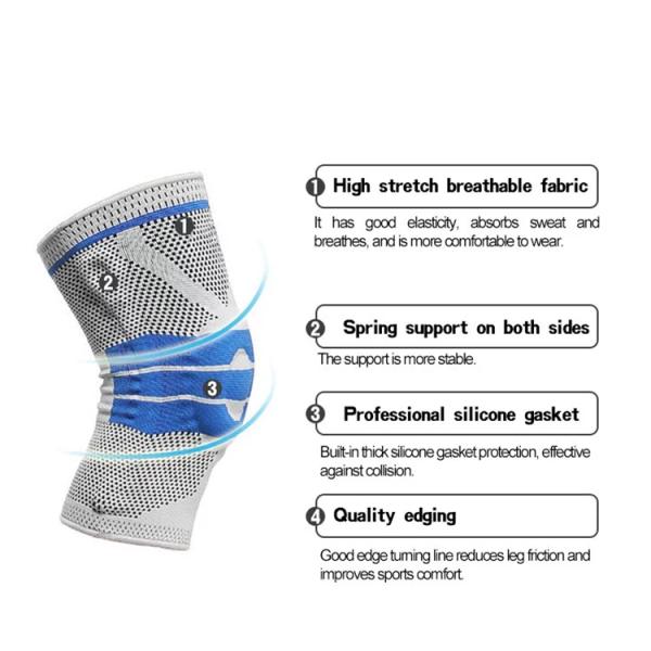 Protection Sports Knee Support Brace Nylon Material Eco - Friendly