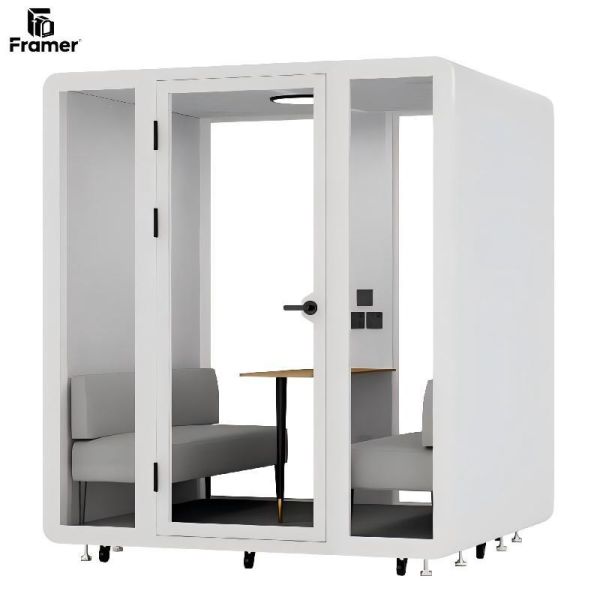 Quality Adjustable Silent Office Pods Fully Enclosed Office Meeting Booths White wholesale