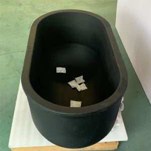 Cylindrical Graphite Clay Pot Crucible 15.5kg Capacity For Melting And Casting