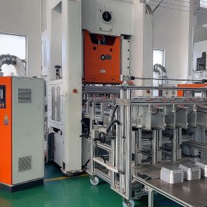 Fully Automatic SIEMENS Motor Aluminium Foil Container Making Machine with 12000