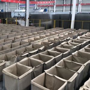 3''X3'' Welded Hesco Gabion Baskets Heavy Duty Wear Resisting