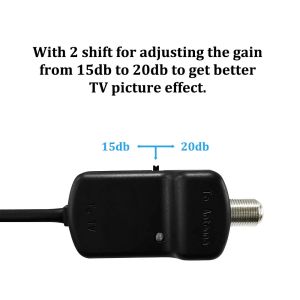 Baiao 15/25dBi Digital Tv Signal Amplifier Vhf Power Seal Tv Aerial Booster