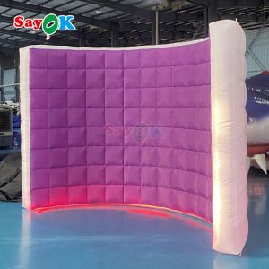 Cheap 10ft LED Inflatable Photo Booth Wall for Events and Rentals for sale