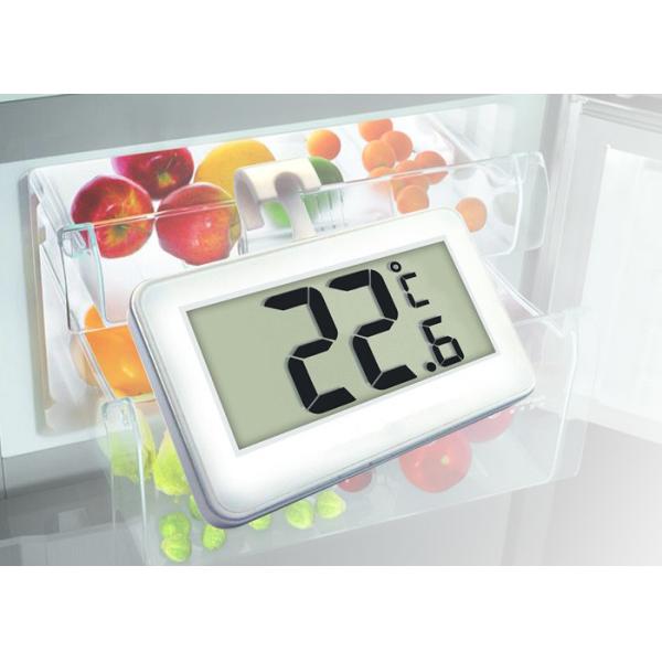 Quality High Accuracy Digital Refrigerator Freezer Thermometer Large Display White Color wholesale
