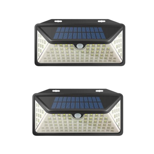 Quality Waterproof And Heat Resistant Solar Powered LED Wall Light 550lm With 3 Lighting Modes wholesale