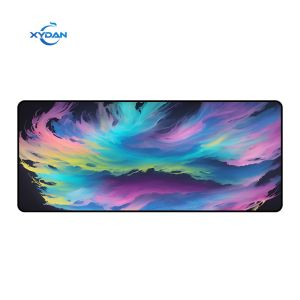 Cheap Stock Custom Large Size 400x900 Desk Mats Iridescent Printed Logo Pc Accessories Gaming Personalized Mouse Pad for sale