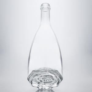 China Glass Cork Sealed Super Flint Spear Spirit Bottle for Whisky Vodka Tequila Gin Rum on sale