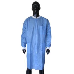 Blue Or Customized XL Disposable Lab Coat Ideal For Laboratory Applications