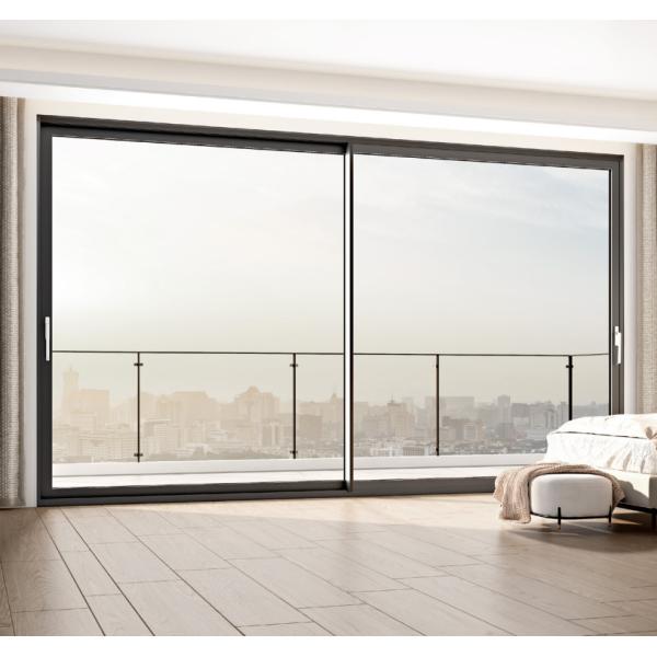 Quality Customizable Aluminum Sliding Door with Stainless Steel Screen Netting and 1.2mm-2.2mm Frame Thickness for Modern Exterior Applications wholesale