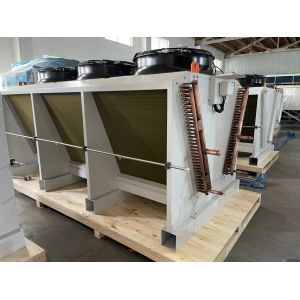 Vertical Evaporator V Type Air Cooled Dry Cooler For Cold Storage