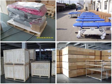 Hydraulic stretcher trolley with scaling system for transporting patients