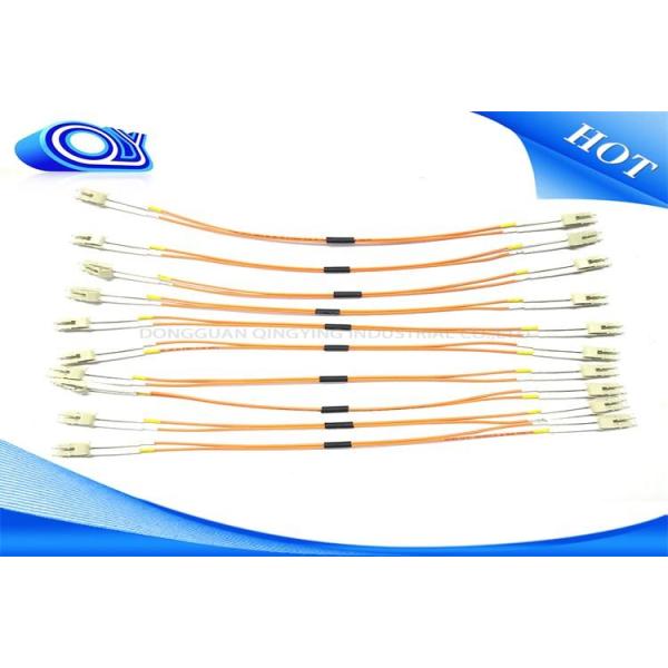 Quality Orange OM1 / OM2 1M / 3M /5 M Duplex LC to LC Fiber Opitc Pigtail Multi Mode wholesale