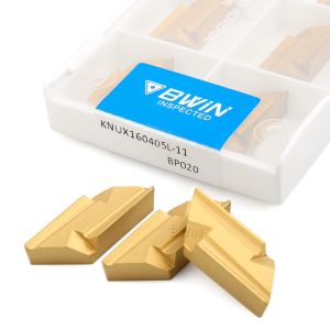 KNUX160405L Tungsten Carbide Inserts Cemented PVD Coating Turning Cutter