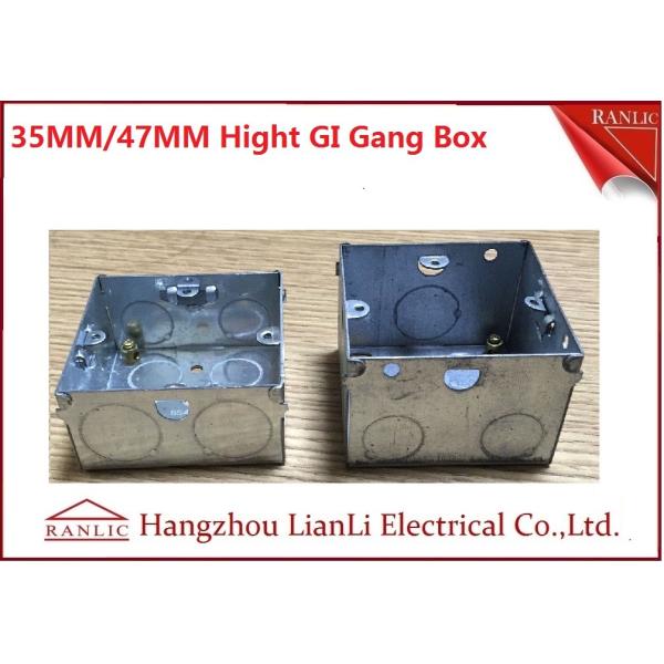 3"*6" Metal Electrical Gang Box BS4662 Hot Dip Galvanized Coil With Adjustable