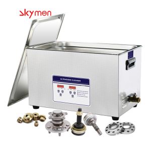 600W Skymen 30L Benchtop industrial ultrasonic cleaner for car tools/guns/PVD