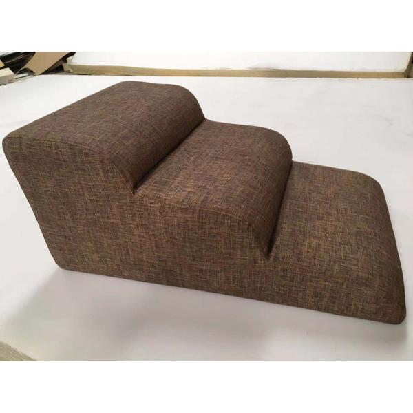 OEM ODM Leather Cloth Surface Wooden Dog Steps For High Bed 3-5 Layers Fold Up