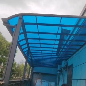 Blue Polycarbonate Solid Sheet Smooth Surface 100% Virgin Polycarbonate Resin