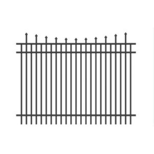 China Steel Hercules Security Fencing Slanted Tubular Palisade Fences Ornamental Wrought Iron Panels on sale