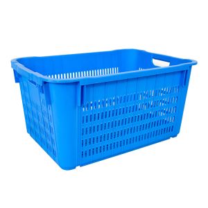 Mesh Style PP Vegetable Fruit Nestable Basket Plastic Turnover Crate with