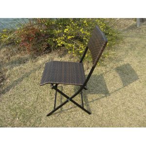 Pool / Beach Leisure Resin Wicker Chair Set With Aluminum Frame
