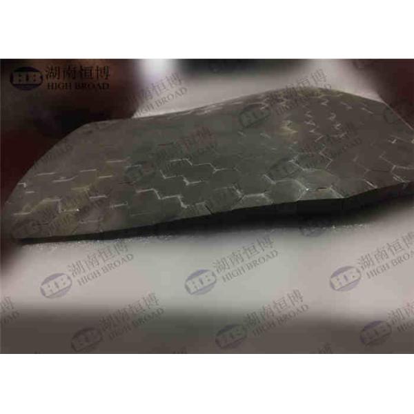 Silicon / Boron Carbide Ceramic Armor Hexagonal Tile Bonded With Hot Pressed