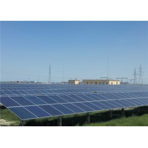 Seasonal Solar Ground Mount Systems , Arc Tilt Angle Cell Structure Adjustable
