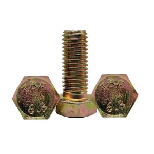 Producing ZP Grade 4.8/8.8/10.9/12.9 Metal DIN933 DIN931 Hex Bolt with ZINC