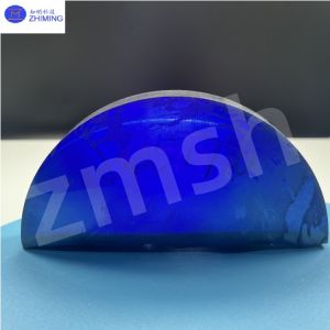 Artificial Colored Gemstones Moissanite SIC Raw Materials Rough Royal Blue Less
