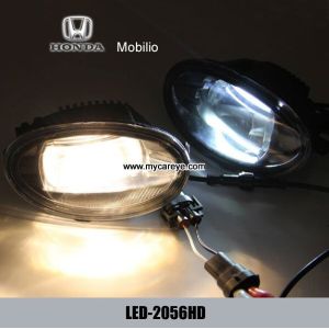 Honda Mobilio car front fog lamp assembly LED DRL running lights suppliers