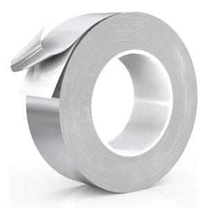 China HVAC R Aluminum Foil Tape Thermal Insulation Sealing Joints Solvent Acrylic Adhesive on sale