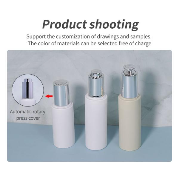 30ml 50ml PETG Bottle Cosmetic Dropper Bottle Silk Screen Printing Hot Stamping