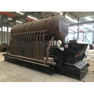 DZH Hand Fired 1 Ton Rice Husk Steam Boiler 80.33%-83.03% Thermal Efficiency