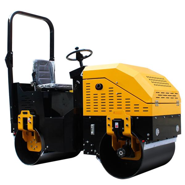 Quality Small Vibratory Mini Compactor Roller Double Drum Roller with 55L Water Tank Capacity wholesale