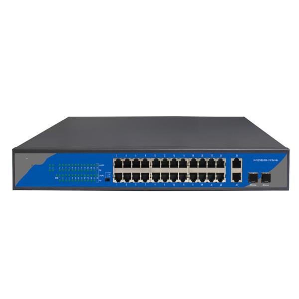 Gigabit Managed 24 Port POE Switch With 2x10/100/1000M RJ45 2x100/1000M SFP