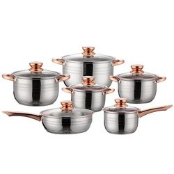 Best Selling Silver Kitchen Sauce Pot Soup Pot Fry Pan Cooking Pot Sets With