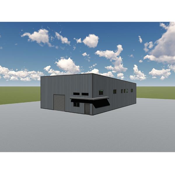 Prefabricated Light Steel Frame House , Welded Up Portal Steel Frame Buildings