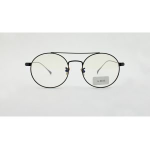 Retro Round Double Bridge Optical Frame High-end Pure Titanium Eyeglasses with