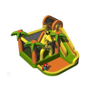 840D Oxford Inflatable Jumping Castle Bouncer With Water Slide