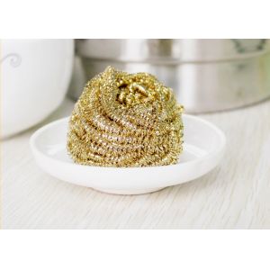 Cheap Recyclable H65 Brass Scouring Pads OEM / ODM With Single Blister Card Packing for sale