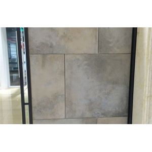 Durable Cement Look Porcelain Tile Glazed Concave Convex Pattern Surface