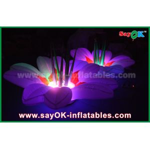 China 1.5m Nylon Cloth Inflatable Lighting Decoration Flower Multicolor for Party on sale