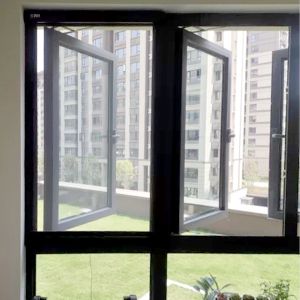 Smart Home Black Retractable Screen Door Systems Insect Screens