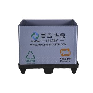 Customizable collapsible storage sleeve box pallet automotive packaging design