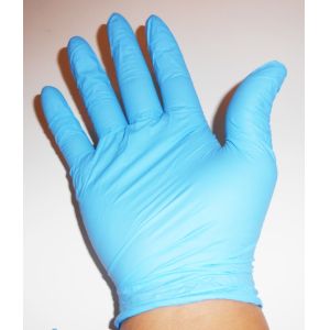 China Blue Dispsoable Examination Nitrile Glove Powder Free 12 Inch For Medical Use on sale