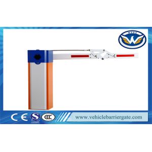 Vehicle Security Parking Lot Barrier Gate , Barrier Boom Gate Blue And Orange