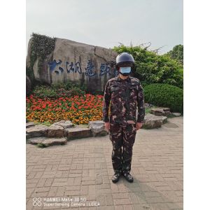 AI Security Police 17μm Smart Temperature Measuring Helmet