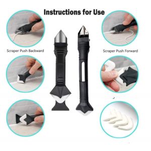 Stainless Steel head 3 in 1 Caulking Tools Sealant Caulk Nozzle Applicator 26PCS