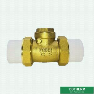 China 32mm DIN Drinkable Water Ppr Brass Body Check Valve on sale